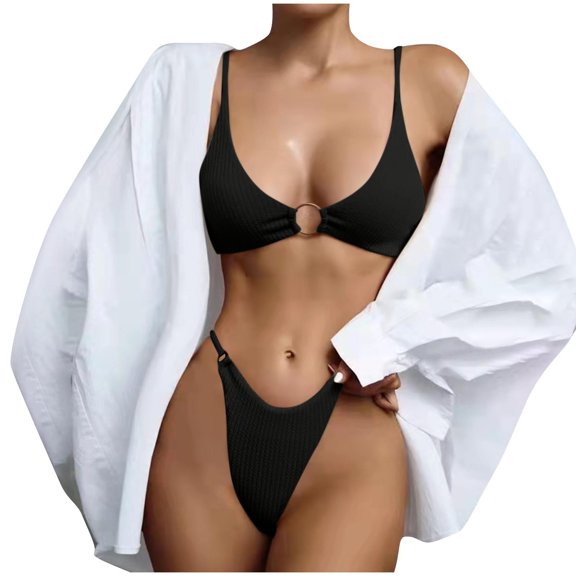 BeAi Swim Suits for Women 2025 One Piece Plus Size Womens Bathing Suits Plus Size Tummy Control Swimwear for Women Tummy Control Plus Size Beachwear Women Sexy Flounce Halter Previous Orders