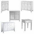 thumbnail image 3 of Glamorous Mirrored Bling Two Door Storage Accent Cabinet, 3 of 8