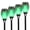 Green, variant on Solar Torch Light with Flickering Flame,4Pack Solar Lights Outdoor,Waterproof Solar Powered Yard Garden Lights,Solar Flame Light,Torches Lighting for Outside Patio Lawn Path Decorations (Blue)