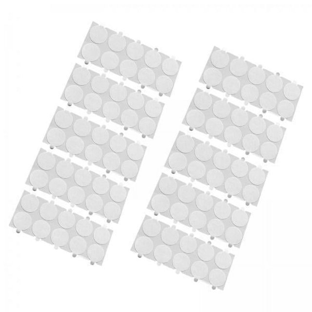pegatinas de doble cara,puntos adhesivos de doble cara puntos ,pegatinas adhesivas con sello de cera para el hogar diy,suministros de oficina etiqueta adhesiva s,adhesivo Paquete de hojas con puntos adhesivos dobles blancos, vista frontal; tiras con círculos de diámetro 2,5 cm (0,98") con textura fina y papel protector alrededor de cada punto, aptos para sobres, manualidades y montaje ligero, adhesivo sin rastro.