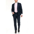 thumbnail image 2 of Adam Baker Men's Single Breasted Ultra Slim Fit 2-Piece Jacket, Trousers Suit Set, 2 of 5