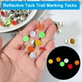 thumbnail image 3 of Uxcell Reflective Tack Trail Marking Tacks, Glow Tacks Reflective Thumb Tacks for Hunting Hiking Camping Tree Stand Yellow, 3 of 7