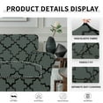 thumbnail image 4 of Easy-Going 2 Pieces Super Stretch Printed Couch cover, Chair size, Quatrefoil/Gray, 4 of 7