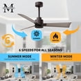 thumbnail image 7 of Matthews Fans - Alessandra - 3 Blade Ceiling Fan-8 Inches Tall and 42 Inches, 7 of 7