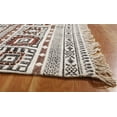 thumbnail image 4 of Casavani Flat Weave Kilim Geometric yoga Mat Brown Kitchen Area Rug 10x18 Feet, 4 of 5