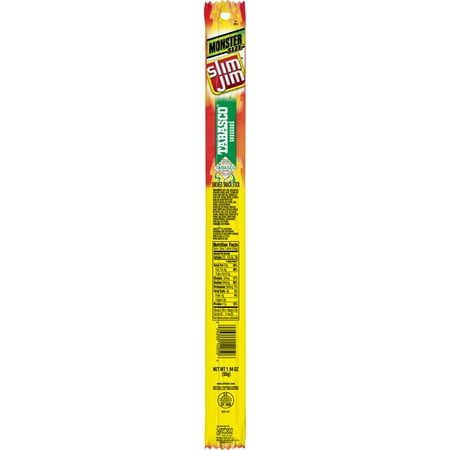 Slim Jim Monster Smoked Meat Stick, Tabasco Flavor, 1.94 Oz.