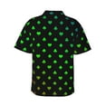Balery Poker Shapes Print Men's Hawaiian Shirts Short Sleeve Beach