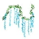 thumbnail image 2 of Guirnalda de glicinas de seda artificial - Enredaderas de flores colgantes artificiales de 6,56 pies para bodas, jardines y decoración del hogar - azul, blanco, beige, 2 of 6