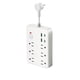 thumbnail image 2 of Regleta de pared con múltiples tomas de corriente, puertos USB y USB-C | 6 tomas de corriente alterna, 2 USB y 2 USB-C | Diseño compacto con enchufe plano para el hogar, viajes y oficina, 2 of 6