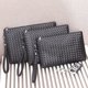 thumbnail image 1 of Bolso de mano para hombre, bolso tejido de cuero suave, bolso de mano para hombre, bolso casual sencillo para hombre, bolso de mano, bolso tipo sobre estilo coreano, 1 of 5