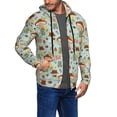 thumbnail image 2 of Naloa Mushroom House Insect Frog Men’s Hoodies, Zip up Hoodie, Sweatshirts,Hoodies for Men Sizes S-3XL-3X-Large, 2 of 5