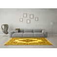thumbnail image 3 of Ahgly Company Indoor Rectangle Medallion Yellow Traditional Area Rugs, 2' x 5', 3 of 4
