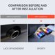 thumbnail image 5 of Cubierta de escape de acero inoxidable para coche | Decoración modificada para mejorar el vehículo | Fácil instalación y diseño resistente a la oxidación, 5 of 6