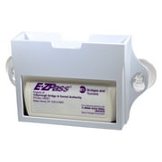 EZ Pass Toll Tag Holder,Fits New & Old Transponder,i-Pass,i-Zoom, White