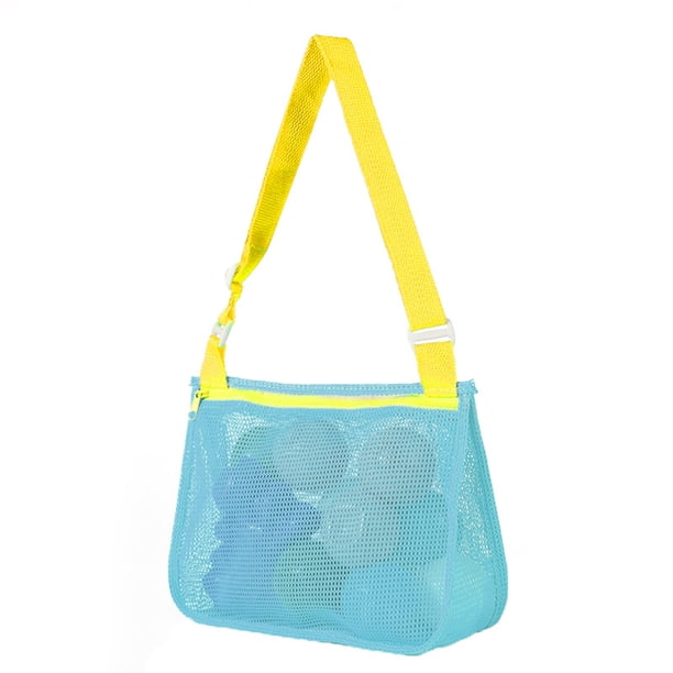 Playa Malla Hugtrwg Ins Style Mano Recolección para Exteriores Azul Amarillo