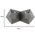 thumbnail image 5 of Benzara BM229944 Hexagonal Shaped Metal Wall Vase with Attached Frame, Gray, 5 of 5