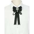 thumbnail image 4 of INSPIRE CHIC Women's Pre-Tied Neck Tie Ribbon Elegant Bowknot Bow Tie Bow Tie Brooches, 4 of 5