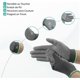 thumbnail image 2 of Guantes de trabajo, 10 pares, guantes tejidos sin costuras, palma y dedos recubiertos de PU, excelente agarre, guantes protectores, almacenamiento, logística, montaje, M, 2 of 5
