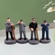 thumbnail image 4 of Juego de 4 figuras de personas realistas, figura de juego de rol de decoración de personas en miniatura de simulación, 4 of 7