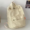 thumbnail image 1 of Mochila informal de lona con bolso con cremallera impermeable transpirable para libro portátil Hugtrwg Para estrenar, 1 of 7