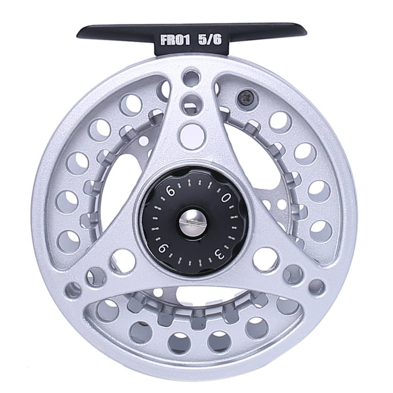 Fly Reel 1/2/3/4/5/6/7/8 WT Large Arbor Silver Aluminum Fly Fishing Reel  USA