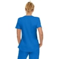 thumbnail image 2 of Medichic Scrubs Women's V-Neck Notch Fashion Stretch Scrub Top with Two Pockets, Flex Easy Care Fabric, 2 of 4