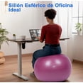 thumbnail image 3 of Pelota Fitness Anti-explosión 75cm Yoga Y Pilates Con Bomba Modelo Rosa, 3 of 4