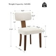 thumbnail image 3 of Yeshouse Juego de sillas de comedor modernas de cuero, con asiento y respaldo acolchados y estructura de madera, ideales para la cocina o el comedor, 3 of 8