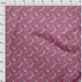 thumbnail image 4 of oneOoneCottonPoplinPinkFabricAnimalWithFlowerDiyClothingQuiltingFabricPrintFabricByYard56InchWide, 4 of 4