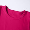 thumbnail image 5 of CMSHTD Shirts for Girls Short Sleeve Summer, Toddler Girls Children T-Shirts Cotton Tees Tops Cute Soft, Hot Pink 13-14 Years, 5 of 7