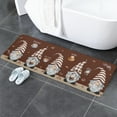 thumbnail image 5 of Kitchen Mat Rug 1 PCS Coffee Gnome Coffee Beans on Brown Background Runner Rug Anti-Fatigue Comfort Memory Foam Standing Mat Non-Slip Floor Door Mat for Bathroom Bedroom 18x47in, 5 of 6