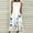 White, variant on Patlollav Maxi Dress for Women, Women's Summer Round Neck Sleeveless Scenic Floral Printed Pocket Dress