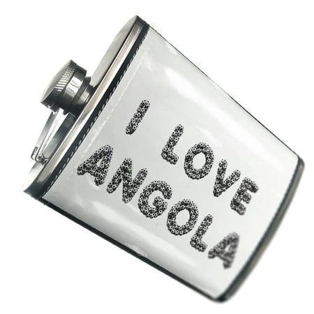 

NEONBLOND Flask I Love Angola Soccer / Futbol Balls