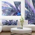 thumbnail image 1 of Design de Fleurs Fractales Bleu Vif - Impression sur Toile Florale, 1 of 3
