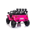 thumbnail image 3 of Ambifirner 24V 2 Seater Ride On Car, 4WD x 550 Motors, 4-EVA Wheels, Remote Control, LED Lights & Music, Spring Suspension, Ride On Toys for Big Kids, Max 110 lbs,Pink, 3 of 7