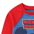 thumbnail image 3 of Disney Mickey Mouse Long Sleeve Shirt and French Terry Pants Set (Boys), 2 Piece Set, Sizes 2T-6, 3 of 7