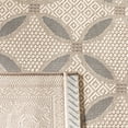 thumbnail image 5 of Safavieh Courtyard Cohen Bordered Indoor/Outdoor Area Rug, Beige/Dark Beige, 5'3" x 7'7", 5 of 6