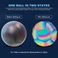 thumbnail image 2 of Fútbol Luminoso Fútbol americano Balones de fútbol de entrenamiento que brillan intensamente, fútbol reflectante holográfico (4 tres generaciones) Tmvgtek Para Estrenar, 2 of 9