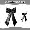 thumbnail image 2 of AUR Black Bow Decor 2 Pack,Large & Small Black Coquette Room Backdrop Wall Decor for Bachelorette Baby Shower Bridal Shower Bow Birthday Decorations, 2 of 15