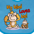 thumbnail image 4 of Inktastic My Mimi Loves Me Monkey Boys or Girls Baby Bib, 4 of 4