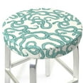 thumbnail image 3 of Lsque Hand Drawn Snake Round Bar chair cushion covers Velvet Fabric Premium Comfort Protects from Scratches and Stains for 14-17 Inch Chair- 13 inch, 3 of 7