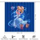 thumbnail image 2 of Juego de 4 cortinas de ducha de Cenicienta con alfombras antideslizantes, tapa de inodoro y alfombrilla de baño, cortina de ducha impermeable con decoración de dibujos animados para baño con 12, 2 of 8