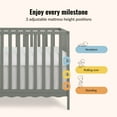 thumbnail image 6 of Dream On Me Synergy Wave 5-in-1 Convertible Crib, Seagrass, 6 of 10