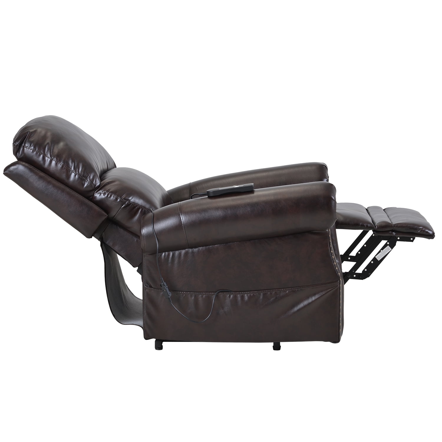 Kepooman PU Leather Power Lift Recliner Chair with Remote Control, Brown Kepooman PU Leather Power Lift Recliner Chair with Remote Control, Brown