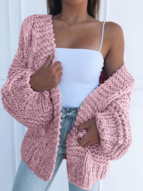 womens puff sleeve cardigan