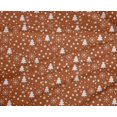 thumbnail image 4 of oneOone Polyester Lycra Rust Brown Fabric Snowflake,Star & Tree Craft Projects Decor Fabric Printed By The Yard 56 Inch Wide, 4 of 4