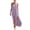 Purple, variant on Antinious Women Solid Sleeveless Round Neck Daily Versatile Casual Long Dress with Back Zip and Pockets