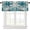Ocean Animal -3, variant on Sea Seahorse Curtain Valance for Windows Living Room Kitchen Farmhouse, Hawaiian Ocean Animal Teal Short Rod Pocket Tier Curtain Window Treatment, 1 Panel 54x18