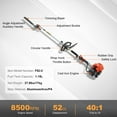 thumbnail image 6 of VEVOR 52CC 6-in-1 Multi-Functional Trimming Tools, Gas Hedge Trimmer, Weed Eater, String Trimmer, Brush Cutter, Edger, Pole Saw Chainsaw Pruner with Extension Pole, 6 of 9
