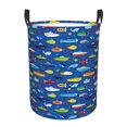 thumbnail image 1 of Fotbe Submarines And Whales Cesto de Ropa con Asas, Cesto Impermeable de Gran Capacidad, Bolsa de Lavado para Dormitorio, Cesto de Ropa con Ruedas y Asas-Small, 1 of 6
